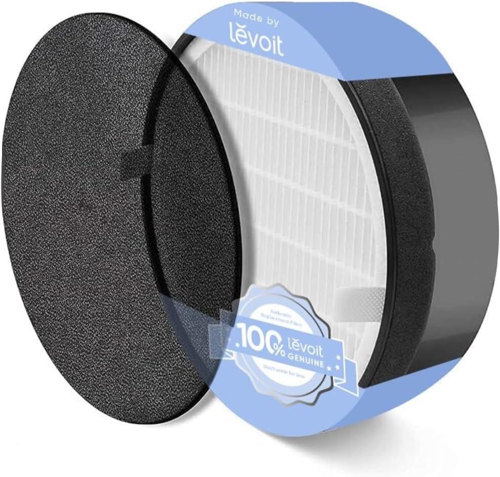Levoit LV-H132 Air Purifier Genuine Replacement Filter, AHAM VERIFIDE, High-Efficiency Activated Carbon for Removal of Smoke, Odor, Allergens, Pollen, LV-H132-RF, 1 Pack