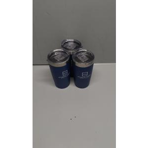 20oz Stainless Steel Tumbler, Insulated Travel Coffee Cup, Leak-Resistant, Spill-Proof Lid, Dishwasher Safe, BPA-Free, Double-Wall Insulated Premium Travel Mug For Hot Or Iced Coffee, Navy Blue (Pack Of 3)