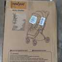 newyoo GlideTow TR18M Travel Stroller, Compact & Lightweight Baby Stroller with Reclining Lay Flat Seat, Luggage Handle & Cup Holder, One-Hand Quick Fold, Gray