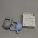 Smily Mia Baby Teething Toys for 0-6Months, Penguin Teethers for Babies 3-6Months | Hand Teether for 0-6M |Teething Mittens for Teething Relief, Baby Pacifier |New Born Essentials, 2Pack (05-light blue and grey)