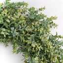 Wreaths for Front Door 24", Door Spring Wreath with Eucalyptus Boxwood Leaves, Greenery Wreath Door Decoration for Spring Summer All Season Home and Outdoor