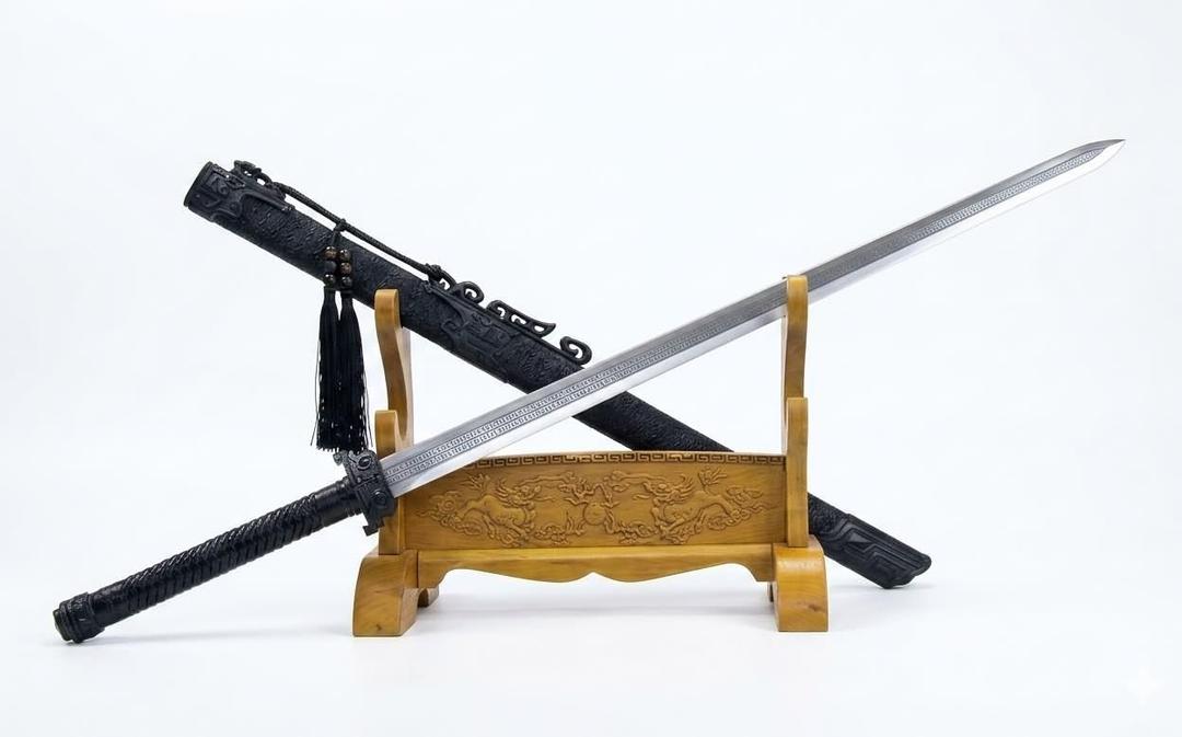 LOONGSWORD Chinese Jian Sword, 7Cr17MoV Steel, Full Tang, 39.7 in