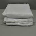 White Fitted Table Covers for 6 Foot Tables, 2 Pack Folding Table Covers 6ft Fitted Rectangle Tablecloth for Folding Table Vendor Table, Parties, Holiday Dinner, Trade Show, Craft Show (72 x 30 Inch)