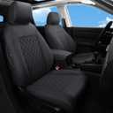 GIANT PANDA Custom Fit Honda HRV Leather Car Seat Covers EX,EX-L 2016 2017 2018 & 2016 2017 2018 2019 2020 2021 2022 LX, Full Set (Diamond Black)