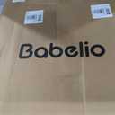 Babelio Metal Auto Close Baby Gate PressGuard P7, 29-48" Wide 30" Tall Extra Wide Pet Gate for The House and Doorways, Pressure Mounted Walk Thru Child Gate with Door, Black