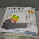 Asnomy Couch Covers for 3 Cushion Couch Stretch Sofa Covers Slipcovers, Pet Protector Furniture Covers for Dogs Cats Spandex Jacquard Fabric Small Checks X-Large Off-White