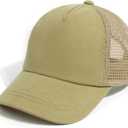 Mesh Toddler Baseball Cap, Adjustable Breathable Sun Hat for Kids | Breathable mesh back, soft cotton polyester fabric, rear adjustable closure, sizes 0-8T for daily outdoor wear
