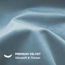 QUORGVES 22x22 Pillow Cover Set of 2 Summer Light Blue Pillow Covers for Sofa Couch Bedroom Soft Square Solid Coastal Sky Baby Blue Throw Pillows