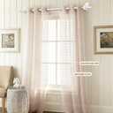 Curtain Rods No Drilling 2 Pack 32 to 86 Inch, HOTOZON 5/8 Inches No Drill Curtain Rods for Windows 55 to 82 Inches(4.5-6.8 ft), Renter Friendly Drapery Rod for Lightweight Curtains, White