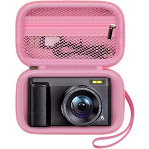 Digital Camera Case Compatible with TEBNGIHNM for Duluvulu for Oiadek for zheozeig for Zostuic for Toiauaha 4K Vlogging Camera. Storage Holder Bag for Canon PowerShot (Box Only) - Pink