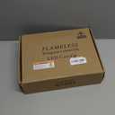 Amber Flickering Flameless Candles with Remote Timer, 6 pcs LED Battery Operated Candles with String Lights, Same Size D3 H6