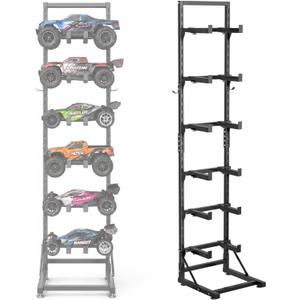 6-Tier RC Car Storage Rack, Adjustable Display Stand for RC Cars