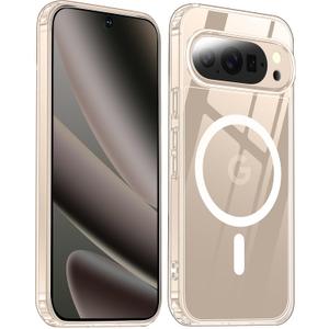 PITCHESSY for Google Pixel 10 Pro XL Case, [Compatible with Magsafe] Military-Grade Protection & Anti-Yellowing, Magnetic Phone Case for Google 10 Pro XL Released 2025-6.8", Clear