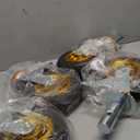 4 PCS 8"x 2" Scaffolding Rubber Caster Wheels with Dual Locking Swivel Caster, 360 Degrees Heavy Duty, 4 Pack
