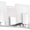 SOLFART Bathroom Vanity Light Fixtures Led Modern Bathroom Lights Fixtures Over Mirror Gloss Chrome 3 Lights (Chrome Finishing- Dimmable)
