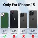 Dssairo for iPhone 15 Case,Liquid Silicone Slim Shockproof Protective iPhone 15 6.1 inch Phone Case [Microfiber Lining] (Alpine Green)