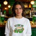 Rngmsi Dtf Transfers Ready to Press - 24 Pcs St. Patrick's Day Iron on Patches for T-Shirts, Lucky Shamrock Iron on Stickers Clover Heat Transfer Vinyl Decals for DIY Fabric Clothes Decor