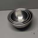 3-Set Stainless Steel Mixing Bowls Set (6.3"+7.1"+8.26"), Metal Bowl Sets with Measurement Marks, Dishwasher Safe & Stackable - Perfect for Baking, Salad Making, Meal Prep and Kitchen Use