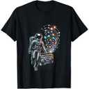 Astronaut Outer Space Science Galaxy Universe T-Shirt, S