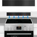 11NBBKGDDS Self-Adhesive Front Control Range Stainless Steel Backguard, 29.75" 4.75" Stainless Steel Backsplash Guard for Most Brands of Stove, Black
