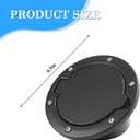 Car Fuel Filler Door Gas Tank Cap, Heavy Duty Vehicle Fuel Filler Tank Door Cover, Automotive Exterior Protection Accessories, Compatible with Wrangler JK 2/4 Door
