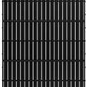 MTART Metal Privacy Screen 72" H x 47.2" Decorative Outdoor Privacy Screen Privacy Panel with Stand for Balcony Deck Patio Lawn Garden, Privacy Fence (Black-Vertical)