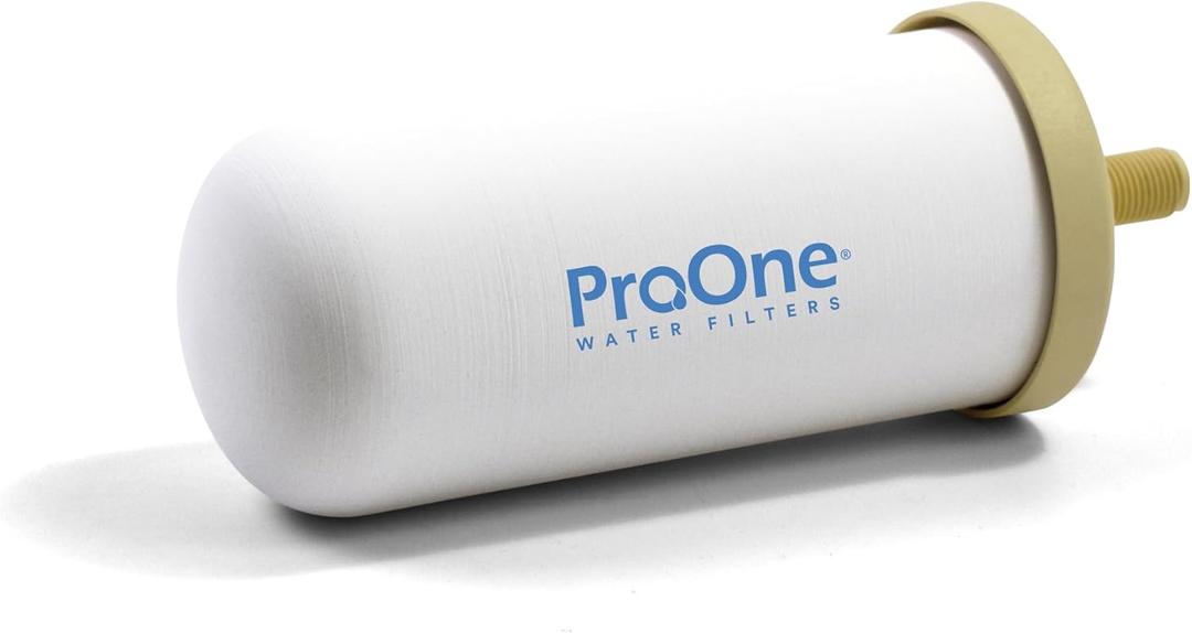 ProOne 5-Inch Gravity Water Filter Replacement G-Series 1-Pack - Universally Compatible with Gravity Water Filter Systems - NSF/ANSI Certified to Reduce Lead, Reduce Microplastics, & Total PFAS