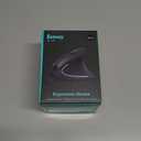 Ergonomic Mouse, LEKVEY Vertical Wireless Mouse - Rechargeable 2.4G Optical Vertical Mice : 3 Adjustable DPI 800/1200/1600 Levels 6 Buttons, for Laptop, Mac, PC, Computer, Desktop, Notebook etc, Black