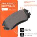 Premium Ceramic Disc Brake Pad Set - Compatible with Select Buick Cascada, LaCrosse, Regal; Cadillac ELR; Chevrolet Equinox, Impala, Malibu; GMC Terrain; Saab 9-5 + More; FRONT