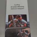 3-in-1 Wireless CarPlay Adapter with Video Streaming, Screen Mirroring & Fast Charging, Enables Net-Flix/YouTube/TikTok via Wired Connection, Plug & Play,Car with Wired CarPlay