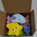 Hely Cancy Infant Bath Toys for 18 Months - No Hole Animal Bathtub Toys, Baby Bath Tub Toys