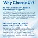 GearGlacier Instant Cooling Quick Dry Workout T-Shirt Men Undershirt Moisture Wicking Performance Running Comfort Tee (Blue, L)