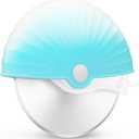 Pizza Cutter Wheel with Protective Blade Cover, Detachable and Dishwasher Safe (Blue)