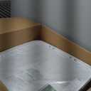 Catit Airsift Jumbo Hooded Litter Pan, Warm Gray/White - Privacy and Easy Access for Cleaning - Ideal for Larger or Multiple Cat Households