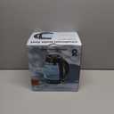 Chefman Electric Kettle, 1.8L 1500W, Hot Water Boiler, Removable Lid for Easy Cleaning, Auto Shut Off, Boil-Dry Protection, Stainless Steel Filter, BPA Free, Borosilicate Glass Electric Tea Kettle (Black)