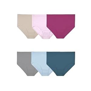 Fruit Of The Loom Womens Fit For Me Plus Size Underwear, Designed To Your Curves, Brief - Microfiber - Assorted, 10 Plus