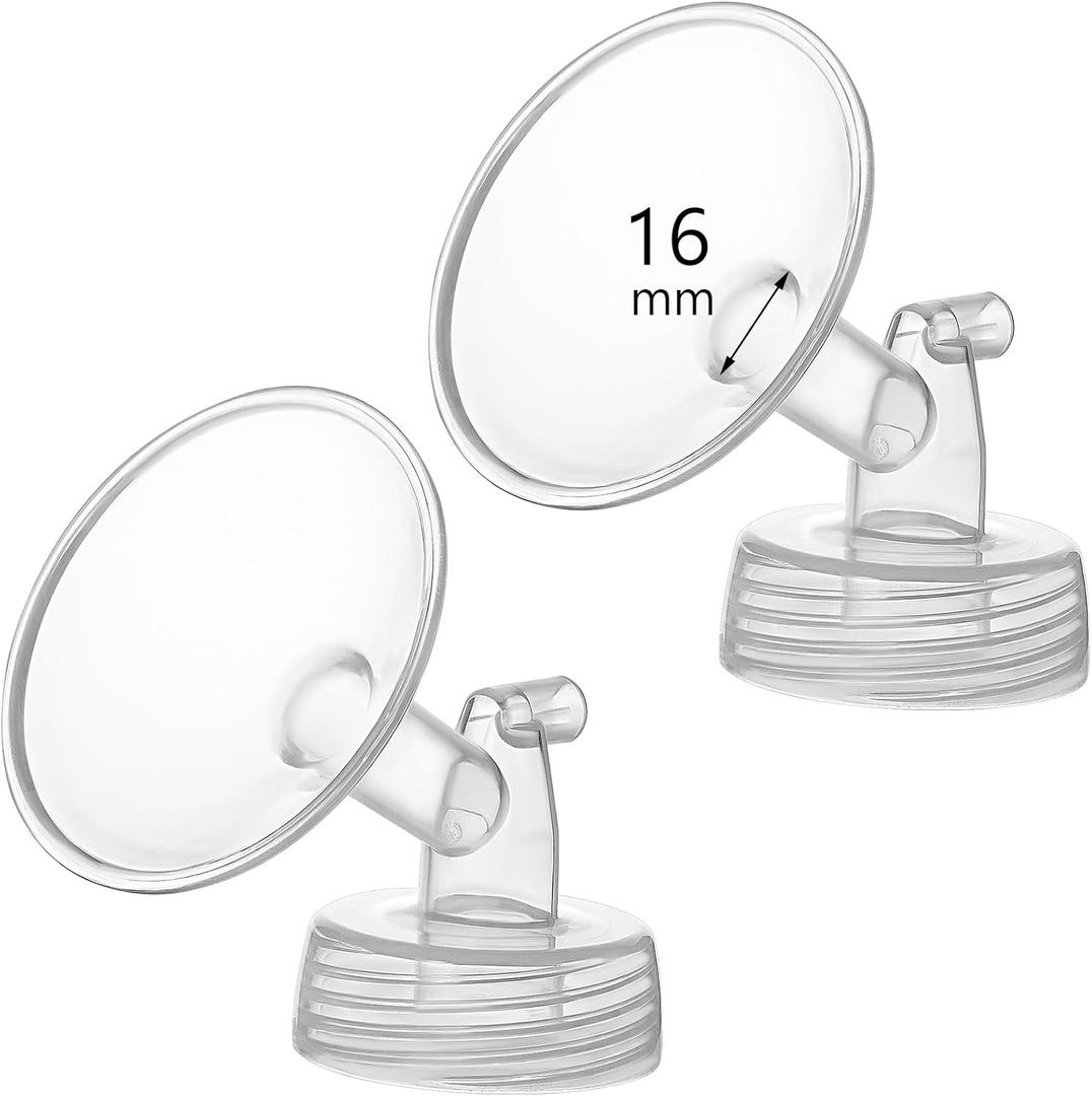 16mm Flange Compatible with Spectra S1 S2 9 Plus Synergy Gold Breast Pump Replacement to Spectra Pump Parts and Flange, Not Original, Replaces Shield