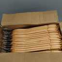 Wooden Hangers 30 Pack, Heavy Duty Wood Hangers for Coats, Suits, Jackets, Closet & Pants Durable Premium Wood Hangers with 360-Degree Rotatable Hook and Notches, Natural