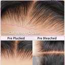 Glueless Curly Wigs Human Hair 9x6 Wear and Go Wig Human Hair Pre Plucked Pre Cut Black Deep Wave Closure Lace Front Wigs Human 12a 220% Density Loose Curly Wig Bleached Knots for Women 24 Inch