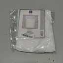 Lush Decor Wave Texture Valance Curtain Single 52" W x 18" L White - Kitchen Valances for Windows - White Bathroom Curtains Window - Pleated Curtains