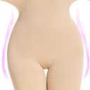 SIMIYA Shapewear Tummy Control Shorts for Women, 5-IN-1 Body Shaper High Waisted Girdle Boyshort Slip Short for Under Dresses (Medium, Nude)