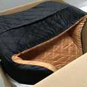 Dog Car Seats for Small/Medium Dogs, FurFrolic Memory Foam Dog Booster Seat for Small Dogs up to 35 lbs, Travel Pet Car Seat with Washable Detachable Cover, Storage Pockets, 2 Safety Belt, Black Brown