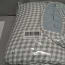 Oli Anderson King Comforter Set, 3 Pieces Green Gingham Bed Comforter King Size, Reversible Lightweight Fluffy Checkered Bedding Set with 2 Pillowcases for All Seasons (Light Green Gingham, King)