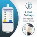 Professional Grade Heating Pad with Automatic Moist Heat by Thermotech, High-Heat Heating pad for Deep Penetrating Heat - 2nd Gen Version (Mini Digital - 19" by 7")