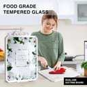 2-in-1Tempered Glass Cutting Board for Kitchen Standable Tempered Glass for Kitchen Counter + Food-Grade PP | Built-in Knife Sharpener & Anti-Spill Groove | Non-Slip, Easy to Clean 1712