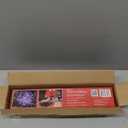 Alpine Corporation 16" Tall Holiday Snowflake Hanging Ornament with 96 Multicolor LED Lights, Festive Indoor/Outdoor Holiday Christmas Decoration, Multi-Color