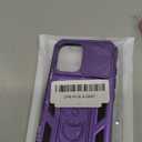 SunStory Phone Case for iPhone 16 Case with HD Screen Protector & Slide Camera Cover & Rotated Ring Kickstand, [Military-Grade] Phone Case for iPhone 16 6.1" (Purple)