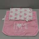 Artoid Mode Pink Heart Love Home Sweet Home Mother's Day Kitchen Towels Dish Towels, 18x26 Inch Anniversary Wedding Decoration Hand Towels Set of 2