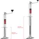 OPENROAD 5000 lbs A-Frame Trailer Jack,15" Top-Wind Vertical Travel with Foot Plate, RV Trailer Tongue Jack,Heavy Duty Boat Lift Drop,Silver