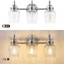 3-Light Bathroom Light Fixtures Brushed Nickel Vanity Lights